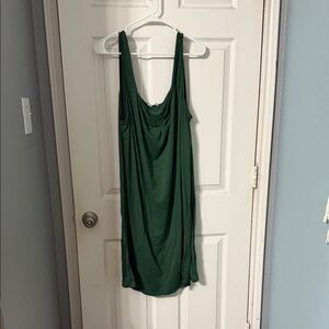 Green Midi Cowl Neck Dress